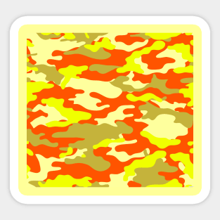 YELLOW CAMUFAJE, Tarnung, camouflage DESIGN Sticker